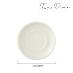 Farfurie pentru sosiera dressing, Fine Dine, Crema 200 mm - Image 14