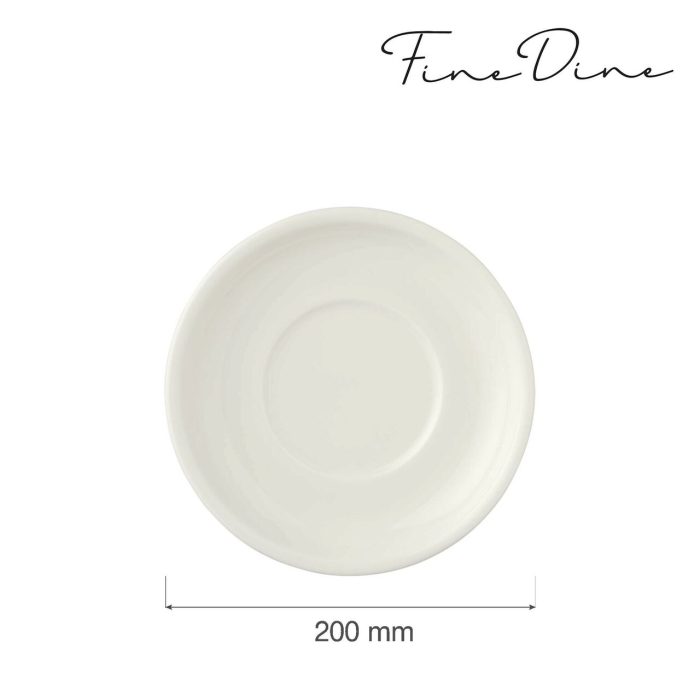 Farfurie pentru sosiera dressing, Fine Dine, Crema 200 mm - Image 14