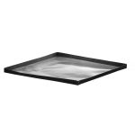 Tava pentru cuptoare cu convectie si microunde, antiaderenta, HENDI, neagra, 280x280x(H)18mm