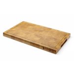 Platou de servire din stejar, cu granulatie finala, HENDI, 325x265x(H)30mm
