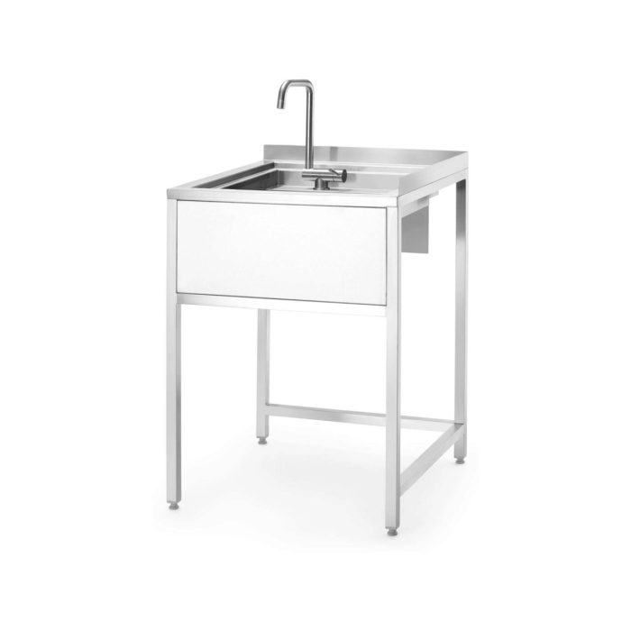 Masa de colt Oxygen Hybrid cu vas de chiuveta ascuns si spalator de carafe, 650x650x(h)900mm Barbatic - Image 7