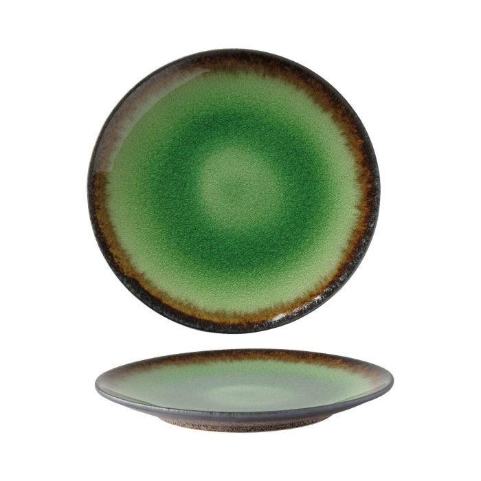 Farfurie Fine Dine, Beryllium diametru 207 mm, portelan, decorat manual - Image 5