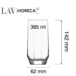 Pahar inalt Riga, 385 ml, LAV - Image 9