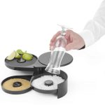 Set decorare margine pahare cocktail cu 3 zone pt zahar, sare si lime - - 200x160x(H)75 mm - plastic ABS - Hendi - Image 9