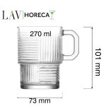Cana din sticla Istanbul, 270 ml, LAV - Image 9