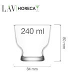 Pahar Palermo 240 ml, LAV - Image 11