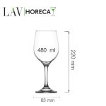 Pahar de vin Valencia 480 ml, LAV - Image 11