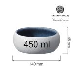Bol Goro White Blue 140mm, 450 ml Fine Dine - Image 10