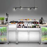 Perete bar cu panou Oxygen 1000x200/600x(H)1100 mm, Barmatic - Image 9