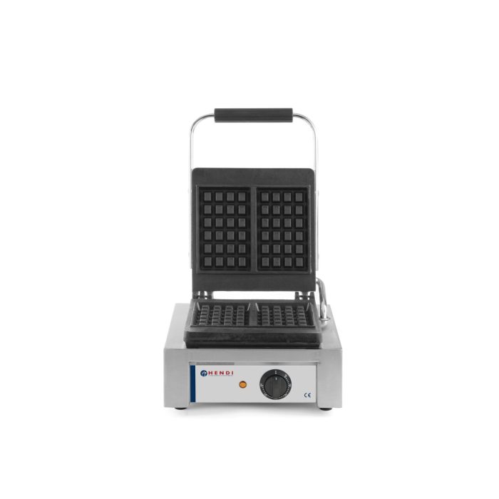 Aparat preparare vafe/waffles, profesional, Hendi, 1500W, suprafata gatire din fonta cu start anti-lipire, 480x320x(H)226 mm - Image 2