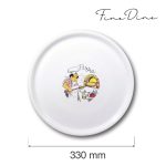 Farfurie Hendi pentru pizza, portelan durabil rezistent la temperaturi, diametru 330 mm - Image 3