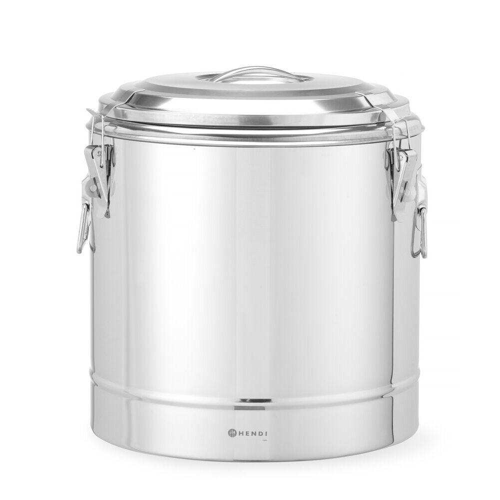 338478352_BIG.jpg Container transport alimente,31L, inox, HENDI, Ø400x(H)445mm - Image 1