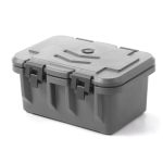 Container termo- izolat catering GN 1/1, incarcare frontala, marime interioara GN 1/1 - H 20 cm, Amerbox, dimensiuni exterioare 630x440x(H)305 mm
