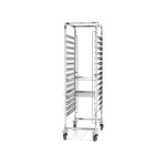 Carucior mobil pt debarasare tavi - pt 15 tavi 60x40 cm- structura inox - 690x515x(H)1695 mm, Hendi - Image 4