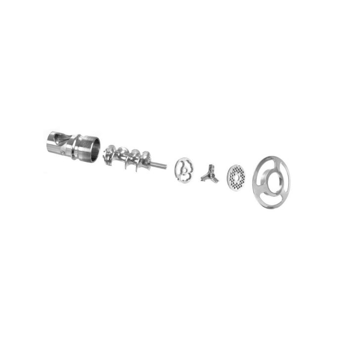 Masina tocat carne Profi Line 1/2, 1100W, inox AISI 304, 150 kg / h, 140 rpm, 460x240x(H)510mm, 400v, motor asincron ventilat, cu protectie impotriva supraincalzirii - Image 2