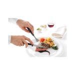 Set 6 x furculite, ideale pt friptura, lama inox, maner plastic, lungime 20 cm, Hendi Kitchen Line - Image 3