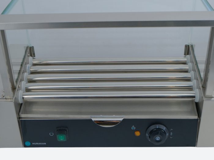 Grill pentru Hot Dog de rulare Hurakan Hkn-Gw5Mc Cu capac - Image 2