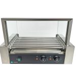 Grill pentru Hot Dog de rulare Hurakan Hkn-Gw7Mc cu capac