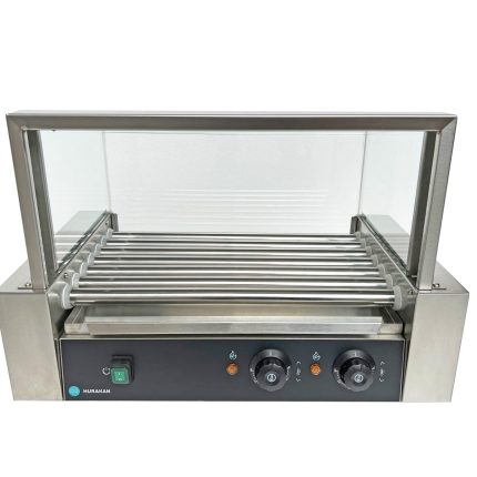 Grill pentru Hot Dog de rulare Hurakan Hkn-Gw7Mc cu capac