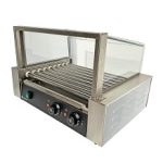 Grill pentru Hot Dog de rulare Hurakan Hkn-Gw9Mc cu capac