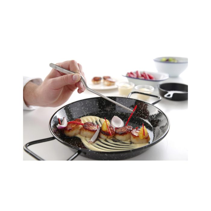Penseta curbata, (L)210 mm, inox, pentru sushi / decorare / manevrare produse fierbinti, Hendi - Image 2