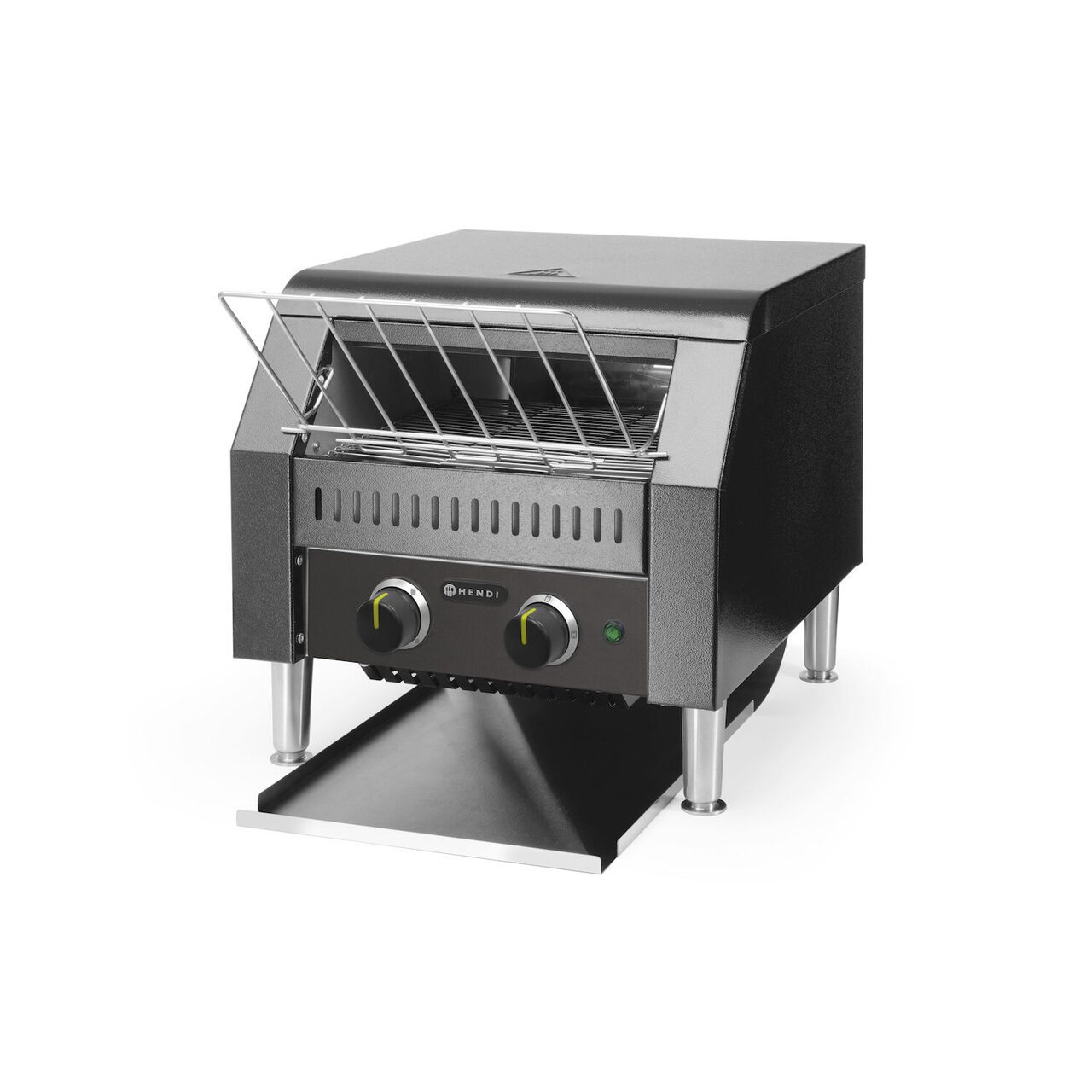 384277802_BIG.jpg Toaster/prajitor de paine tip tunel dublu, Hendi, negru, 230V/2240W, 418x368x(H)387 mm - Image 1