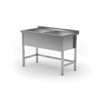 Spalator dublu - sudat, adancime: 600 mm, bazin: 300 mm., HENDI, Profi Line, 1200x600x(H)850mm
