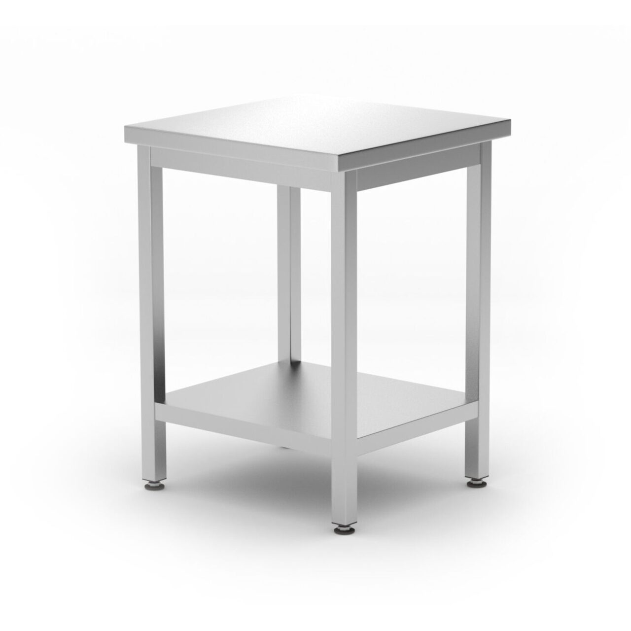 384745706_BIG.jpg Masa centrala cu raft Budget Line - infiletat, adancime 600 mm, HENDI, Budget Line, 600x600x(H)850mm - Image 1