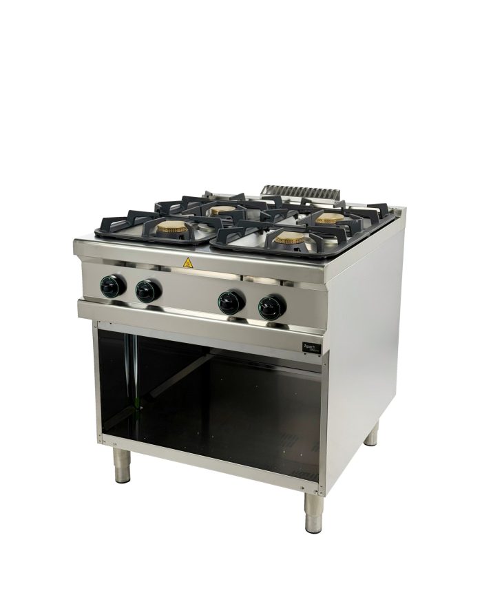 Apach 900 Series Aragaz pe gaz cu 4 arzătoare, Aprg-89P/Pl - Image 2