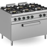 Apach Serie 900 Aragaz cu 6 arzătoare pe gaz Aprg-129Fm/Pl