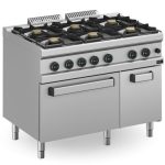 Apach Seria 700 Comptor de gătit cu 6 arzătoare pe gaz Aprg-117Fe/Pl