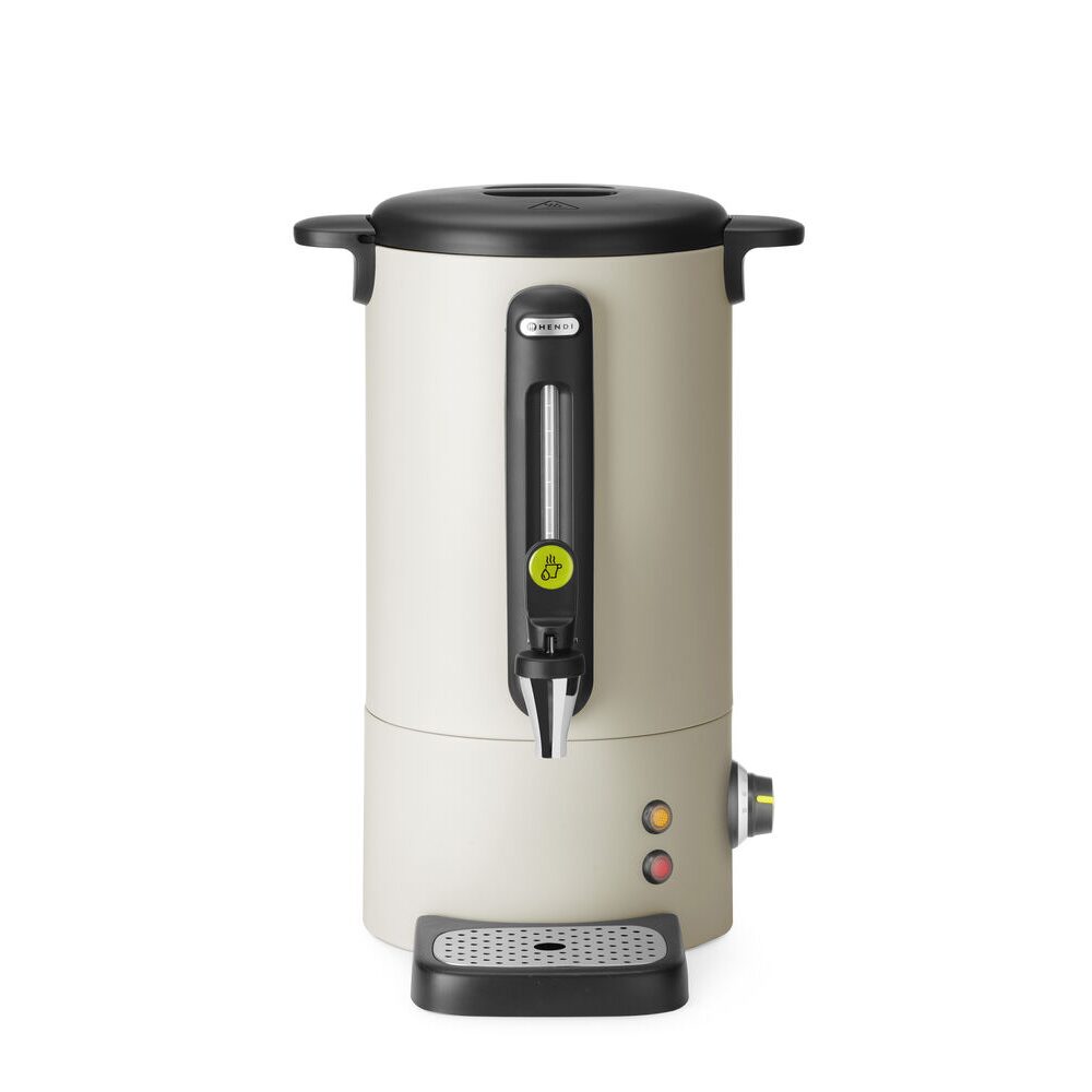 386147986_BIG.jpg Boiler pentru bauturi calde alb mat 9 l, HENDI Uniq, Design de Bronwasser, 220-240V/950W, 307x330x(H)450mm - Image 1
