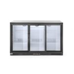 Vitrina frigorifica de prezentare 3 usi glisante interval temperatura 2/10?C, 300 W, corp inox, ARKTIC by Hendi, 1335x500x(h)900 mm 338 Litri, Clasa energetica E - Image 2