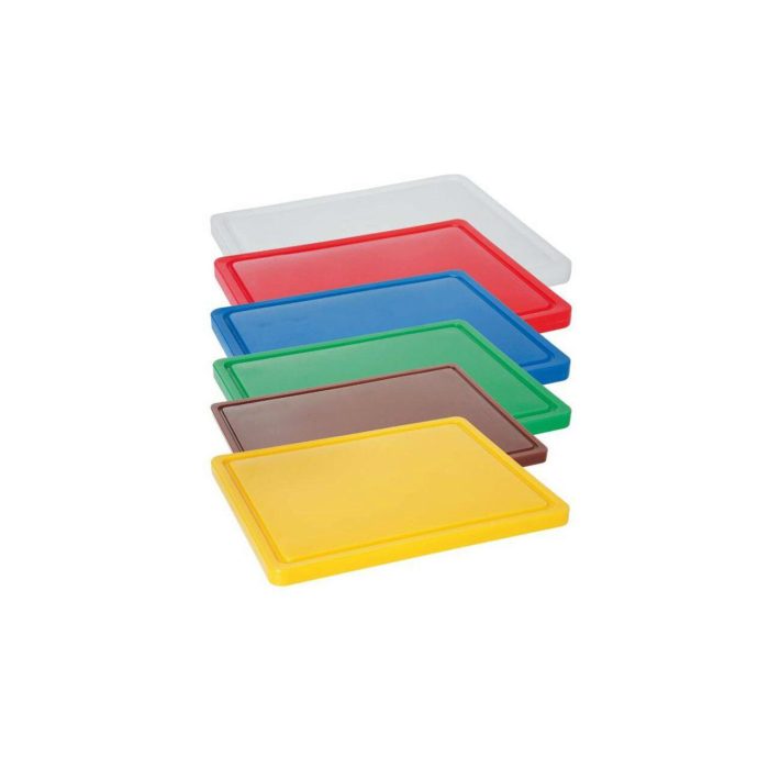 Tocator albastru, 26.5x32.5x(H)1.2 cm - GN1/2, cu sant de scurgere, polietilena HDPE 500, respecta normele de igiena HACCP, Hendi - Image 2
