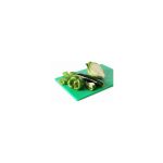 Tocator verde, 26.5x32.5x(H)1.2 cm - GN1/2, cu sant de scurgere, polietilena HDPE 500, respecta normele de igiena HACCP, Hendi - Image 4