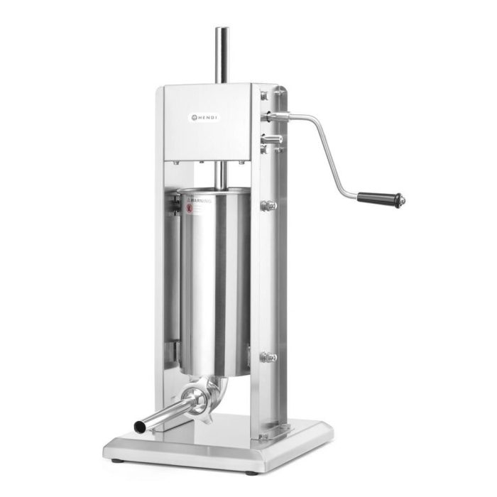 Aparat umplut carnati profesional, capacitate 5 kg, Hendi Profi Line, inox, 4 palnii incluse - Image 7