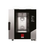 Cuptor pe gaz cu convectie cu abur Millennial Black Mask Gastro, 7× GN 1/1 - controlat electronic, gaz, Tecnoeka, 230V/500W, 13500kW, 730x849x(H)951mm
