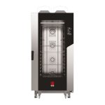 Cuptor pe gaz cu convectie cu abur Millennial Black Mask Bakery, 16 tavi 600x400 Tecnoeka, 230V/1450W, 30000kW, 930x1160x(H)2060mm