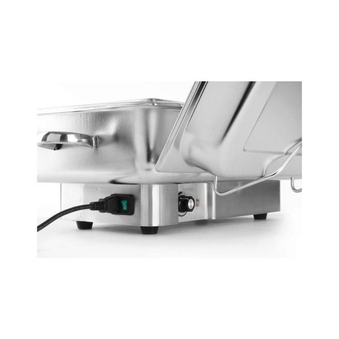 Chafing dish electric GN 1/1, 9lt, inox, termostat 0-100 gr C, 1000W, 615x355x280 mm, Model Hendi 'Pollina' - Image 3