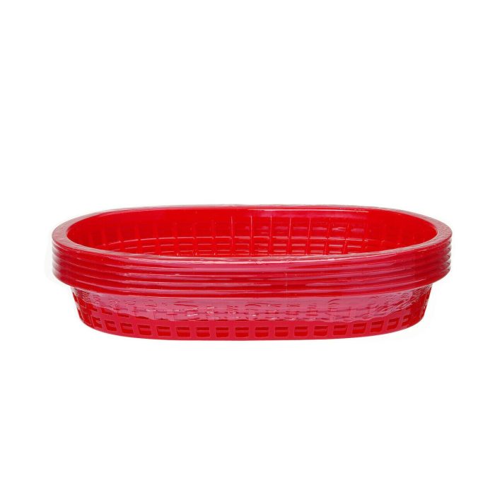 Cos de paine oval, Hendi, Rosu, 6 buc, 275x175x(H)38mm - Image 2