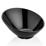 Bol înclinat din melamină, negru, 233x(h)125 mm Fine Dine