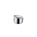 Chafing dish rotund pentru inducție cu capac din sticlă De Luxe, 9 l Fine Dine