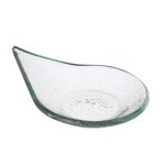 Vas de sticla transparenta picaturi de ploaie Fingerfood Vetro, Fine Dine 80x100mm