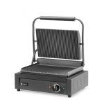 Grill Panini Hendi, striat pe partea superioara si inferioara, 2200W, negru