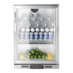 Vitrina frigorifica pentru bar Candour cu o singură, 103 litri, oțel inoxidabil, Barmatic