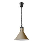 Lampa de caldura conica, HENDI, bej, 230V/250W, 275x(H)250mm