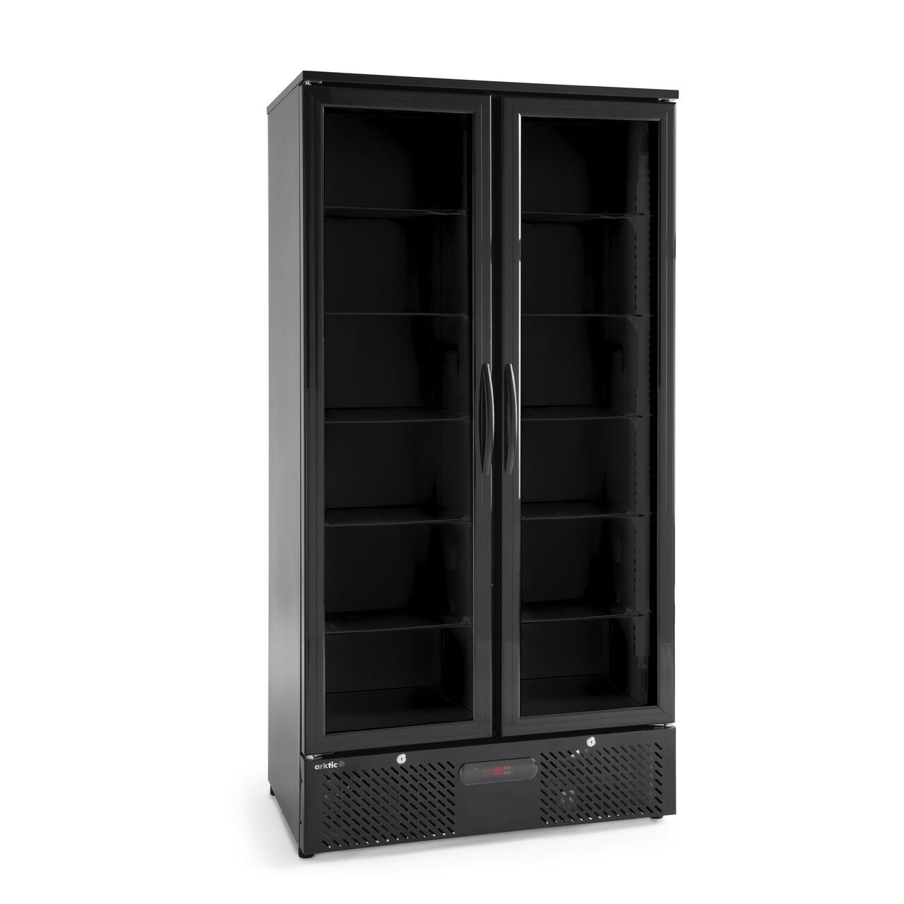428347760_BIG.jpg Vitrina bar cu două uși, Arktic, 384L, Negru, 220-240V/365W, 900x530x(H)1820mm - Image 1