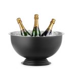 Bol pentru șampanie, BarUp, 13L, Negru, ⌀393x(H)214mm, Rotund