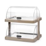 Display racire rolltop bej dublu, cu 4 elemente de racire