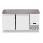 Masa racire pt pizza, blat de granit, 2 usi., Arktic, 250L, 230V/250W, 1510x800x(H)875mm